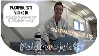 Pakuprojekti viikko 10 // ruoste korjaukset // sähköt vol.2 // vinkkejä spraymaalauksen