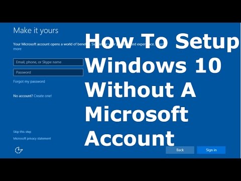 Как настроить Windows 10 без учетной записи Microsoft