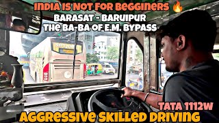 The Fastest Bus Journey in Kolkata | Barasat-Baruipur Aggresive Bus Driving 😍| The বাবা of EM Bypass