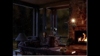 Piano Cozy Autumn, Rain outside & Burning wood - Music for Sleep, Studying, Relax (Ludovico Einaudi)