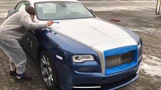 Погрузка Rolls Royce Phantom 8 в крытый автовоз АТЭК Транс