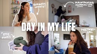 PRODUCTIVITY VLOG: maintaining the mundane, Etsy finds, surgery update + meetings/calls