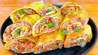 Glutinous Rice Egg Roll Easy