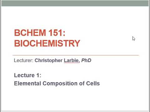 BCHEM 151 Episode 1 - YouTube