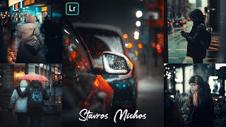 How to edit like @stavros michos in lightroom mobile | Night Street Photography Presets