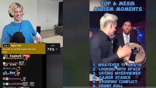 xQc reacts to Lionel GOAT Messi "Autism Moments"