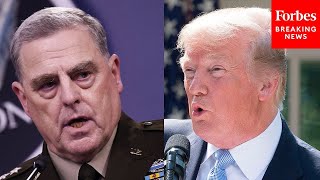 Pentagon Responds To Trump's 'Treason' Accusation Against Milley