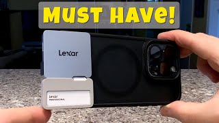 Lexar 1TB Professional Go Portable SSD w/Hub-Game Changer for iPhones!