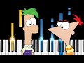 Phineas and Ferb - Theme Song - Piano Tutorial / Piano Cover