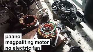 paano magpalit ng bagong motor ng electric fan #repair # standfan #motor #resiklorepair