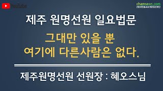 혜오스님 일요법문