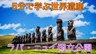 5分で学ぶ世界遺産　ラパ・ニュイ国立公園【世界遺産検定2級対策】