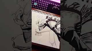 🤓 Drawing Okarun in Manga Art Style 🛸 💀 #art #okarun #dandadan #speeddrawing #anime