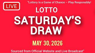 The National Lottery Lotto Draw Live results from Saturday 30 May 2026 | tonight lotto