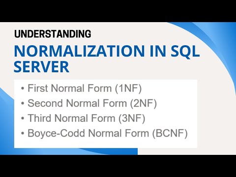 07 Normalization in SQL Types of Normal forms in SQL