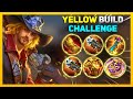 Clint Yellow Build Challenge 💛🟡 | Top Global Clint | Mobile Legends