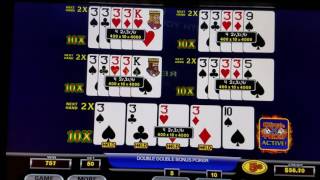 Ultimate Poker - Dealt Four 3's - $1,000