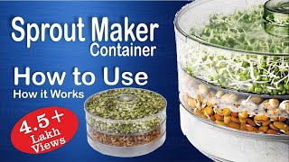 Sprouts Maker, Complete reviews \u0026 How to Use, (A Kitchen Essential item)