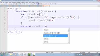JavaScript - A Program To Convert From Decimal To Octal