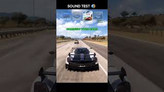 Pagani Sound Test in Real Racing 3 vs Extreme Car Driving vs Forza Horizon 5 vs CPM #shorts