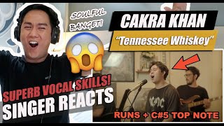 See You On Wednesday | Cakra Khan - Tennessee Whiskey (Chris Stapleton Cover) LIVE | SINGER REACTION