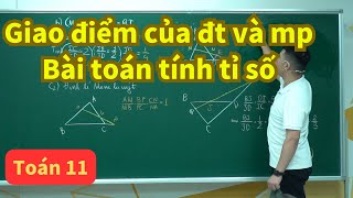 Tính tỉ số giao điểm của đường thẳng và mặt phẳng | Toán 11 (SGK mới) | Thầy Phạm Tuấn