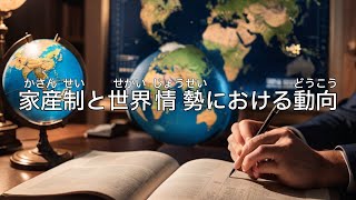 家産制と世界情勢における動向について【研究の序章】