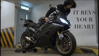 Yamaha R6 Cold Start in 2025 - Experience Pure Engine Sound of R6 !