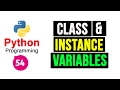 Python Programming Tutorial - Class and Instance Variables