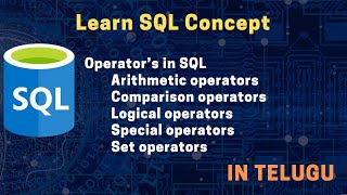 Operators in SQL