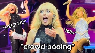 Sabrina Carpenter FUNNIEST Fails on stage for 2 minutes straight