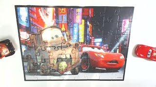 Cars 2 Lightning McQueen and Matter Jigsaw Puzzle Magic Tracks