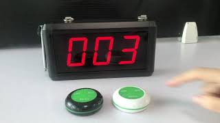 wireless queue number call system K-302 3digit+K-O3-N 1+2