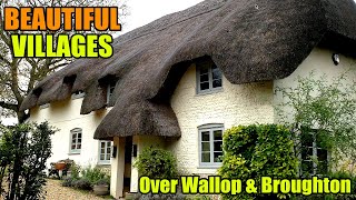 Most Beautiful Villages in England |  Hampshire |  Over Wallop Broughton | 4K