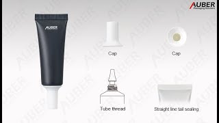 Auber D19mm eye serum packaging with high straight angled cap