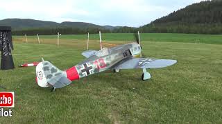 TopRC FockeWolf FW-190 with Moki 180cc engine