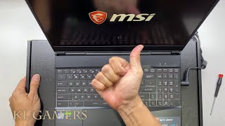 msi GL65 9SCK-051 Notebook Laptop Unbox \u0026 Upgrade Kingston DDR4 RAM increase Speed 2020