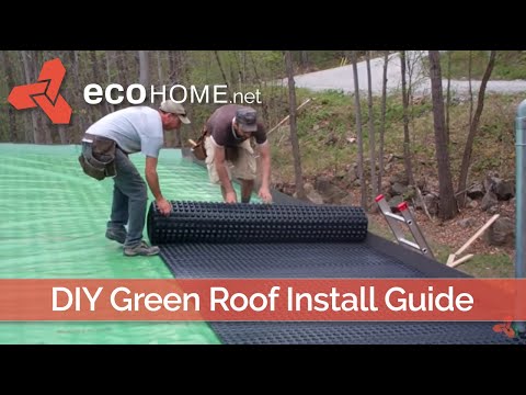 DIY living green roof installation DIY living green roof installation