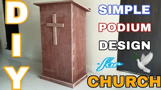 SIMPLE PODIUM DESIGN FOR CHURCH/PULPIT USING 3/4 INCH MARINE PLYWOOD