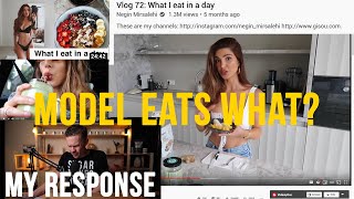 What I eat in a day Model Negin Mirsalehi | My Response