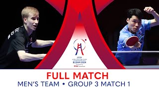 FULL MATCH | JANG Woojin vs KUBIK Maciej | MT Group 3 - Match 1 | #ITTFWorlds2024