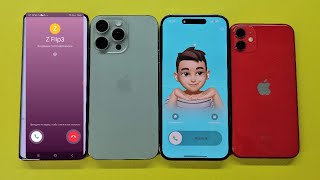 Incoming Call iPhone 14pro max vs 15pro max vs iPhone 11pro vs Realmi 11pro