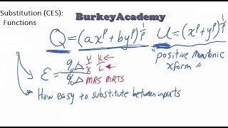 CES Intro: Constant Elasticity of Substitution Utility/Production Functions