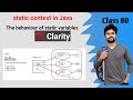 Static variables in Java the complete explanation