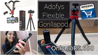 Adofys Flexible Gorillapod Tripod for DSLR and Mobilephones Amazon Unboxing and Review | Kushi Jain