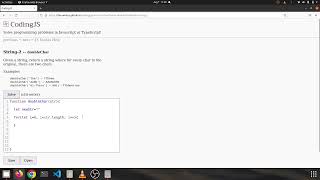 String 2 doubleChar Javascript solution