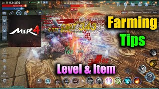 MIR4 Level \u0026 Item Farming Tips