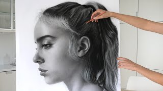 Drawing of BILLIE EILISH - 125 HOURs of Drawing