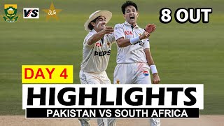 PAKISTAN VS SOUTH AFRICA 1ST TEST MATCH HIGHLIGHTS 2024 DAY 4 | PAK VS SA