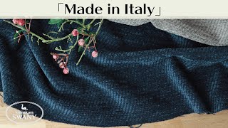 【Made in Italy】＜イタリー製＞ウール混・ベルベットクロス Carla  　W536